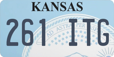 KS license plate 261ITG