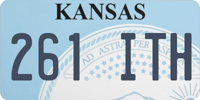 KS license plate 261ITH