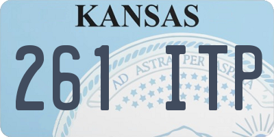 KS license plate 261ITP