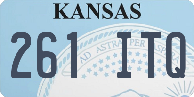 KS license plate 261ITQ