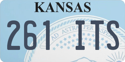 KS license plate 261ITS