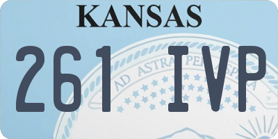 KS license plate 261IVP