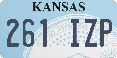KS license plate 261IZP