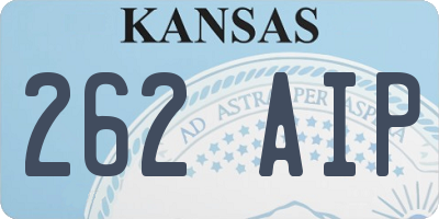 KS license plate 262AIP