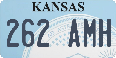 KS license plate 262AMH