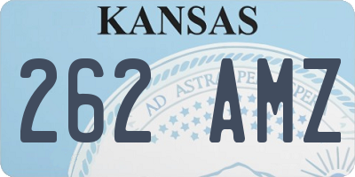 KS license plate 262AMZ
