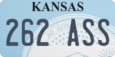 KS license plate 262ASS