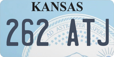 KS license plate 262ATJ