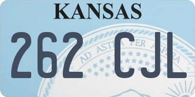 KS license plate 262CJL