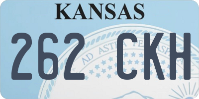 KS license plate 262CKH