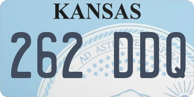 KS license plate 262DDQ