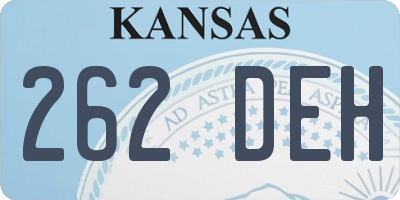 KS license plate 262DEH