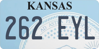 KS license plate 262EYL