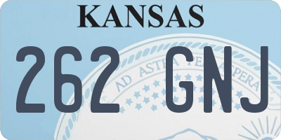 KS license plate 262GNJ