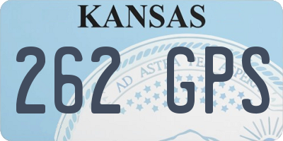 KS license plate 262GPS