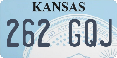 KS license plate 262GQJ