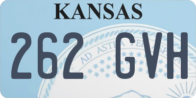 KS license plate 262GVH