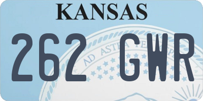 KS license plate 262GWR