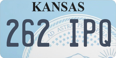 KS license plate 262IPQ