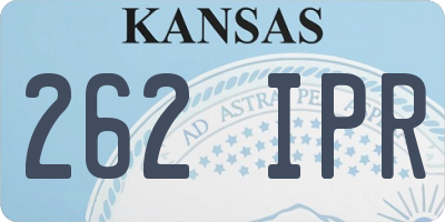 KS license plate 262IPR