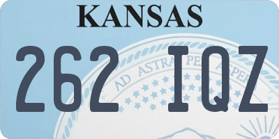 KS license plate 262IQZ