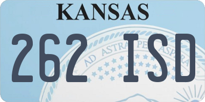 KS license plate 262ISD