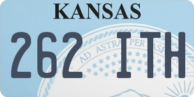 KS license plate 262ITH