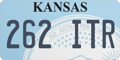 KS license plate 262ITR