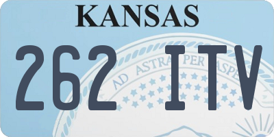 KS license plate 262ITV