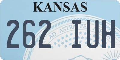 KS license plate 262IUH