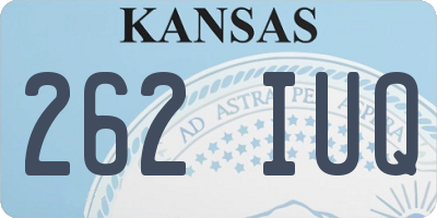 KS license plate 262IUQ