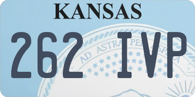 KS license plate 262IVP