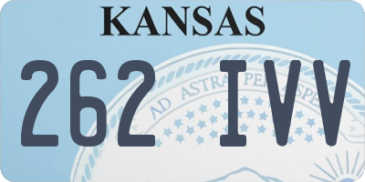 KS license plate 262IVV