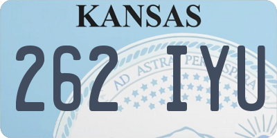 KS license plate 262IYU