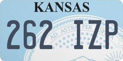 KS license plate 262IZP
