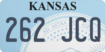 KS license plate 262JCQ