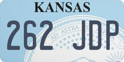 KS license plate 262JDP