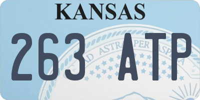KS license plate 263ATP
