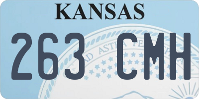 KS license plate 263CMH