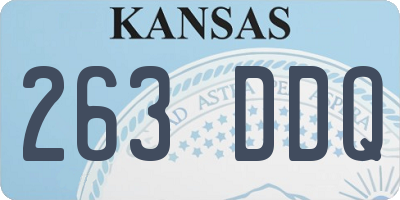 KS license plate 263DDQ