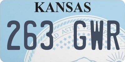 KS license plate 263GWR