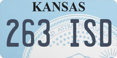 KS license plate 263ISD