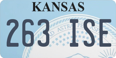 KS license plate 263ISE