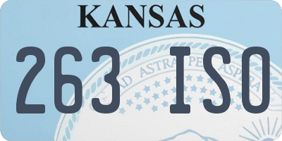 KS license plate 263ISO