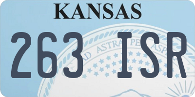 KS license plate 263ISR