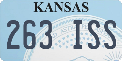 KS license plate 263ISS