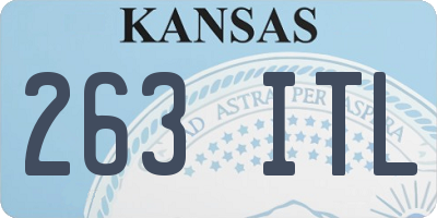 KS license plate 263ITL