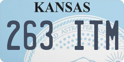 KS license plate 263ITM