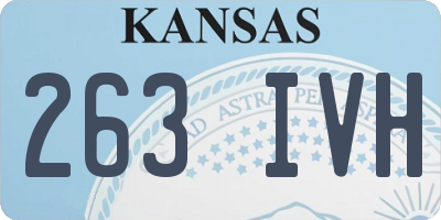 KS license plate 263IVH