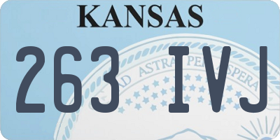 KS license plate 263IVJ